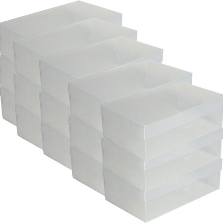 Transparent Stackable Shoe Box Set