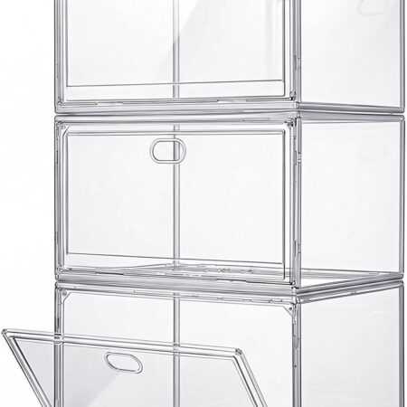 Transparent Shoe Display Box (3-Pack)