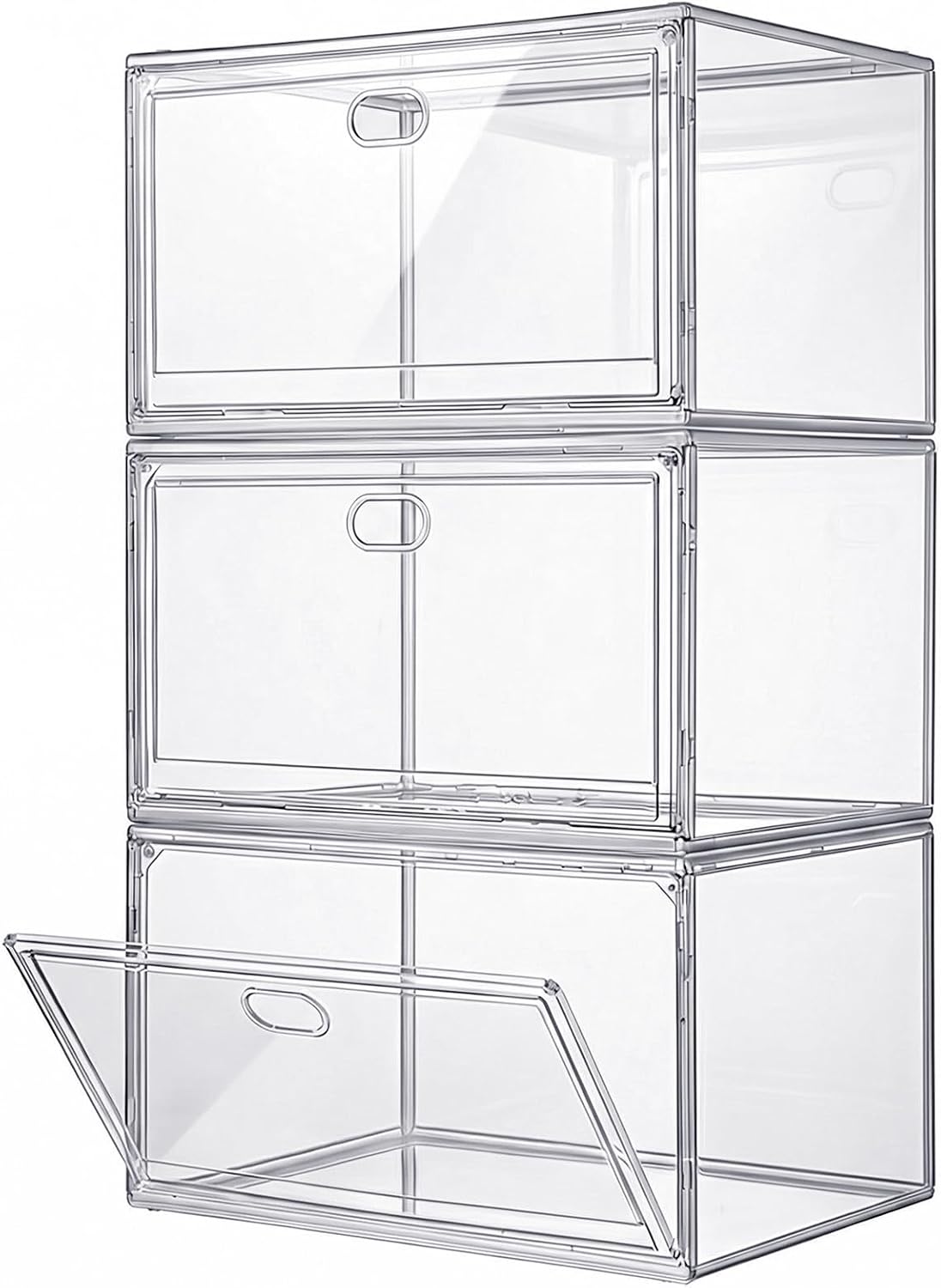Transparent Shoe Display Box (3-Pack)