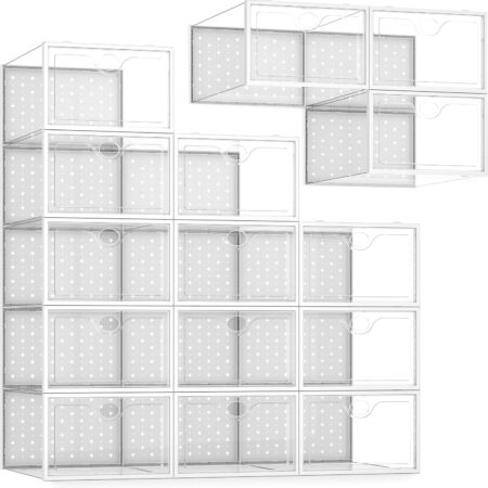 Extra-Large Transparent Shoe Box (15-Pack)