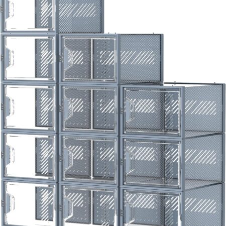 Extra-Large Transparent Shoe Box (12-Pack)
